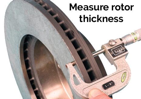 micrometer to measure rotor thickness|wheel on rotor micrometer.